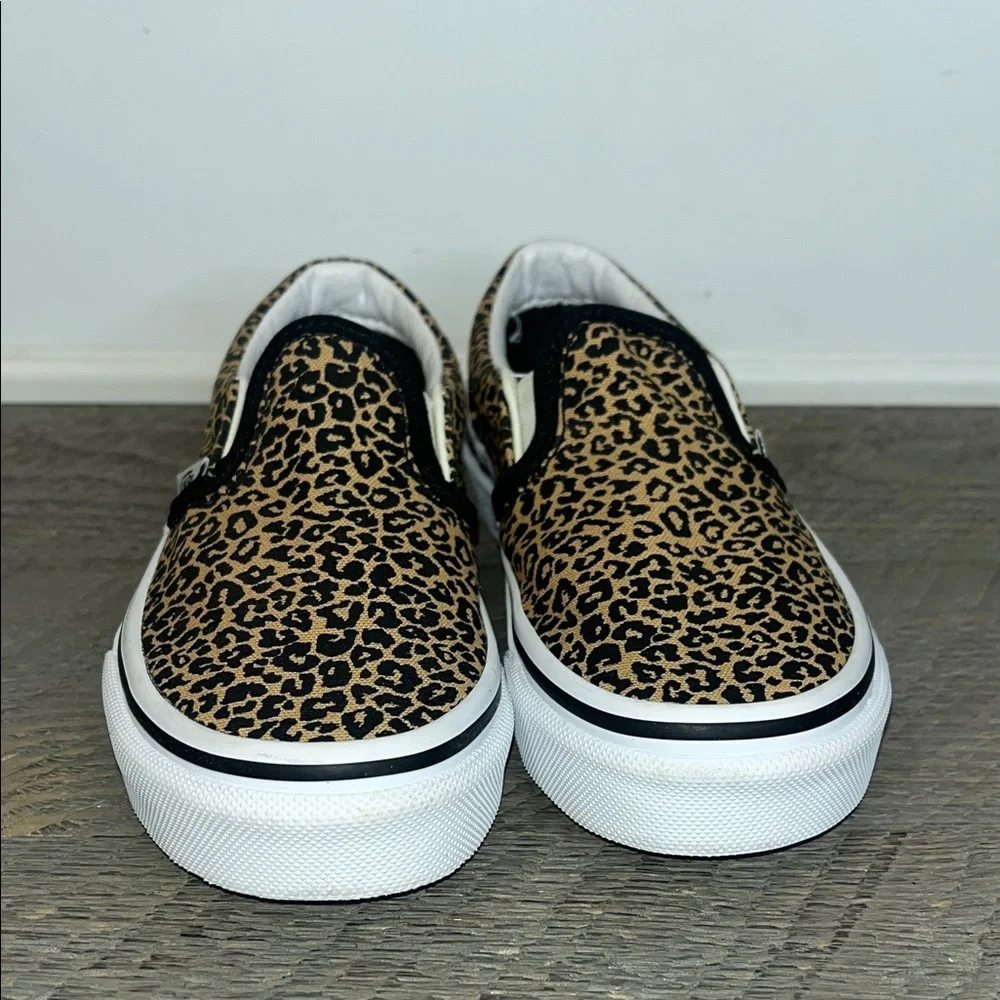 Vans Kids Leopard Print Slip-On Sneakers Little Girls 10.5 -  Animal Print Retro - Picture 5 of 9